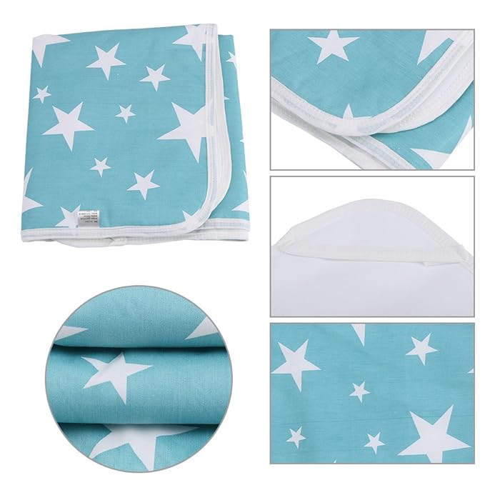 Ultra-Soft Large Washable Baby Changing Pad Mats Baby Cotton Urine Mat Diaper Nappy Bedding Changing Cover Pad Disposable Sanitary Baby Infant Toddler Diaper Liners Covers(Dream Stars)