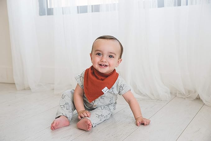 Copper Pearl Baby Bandana Bibs, 4 Pack