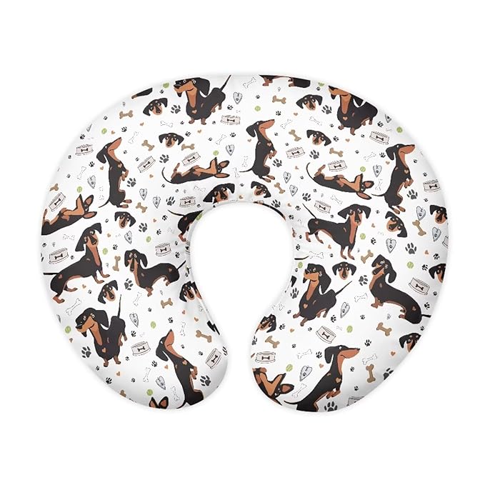 Dogs Nursing Pillow Cover with Hidden Zipper Dogs Skin Friendly for Moms/Baby Nursing Pillow Cover Stretchy Removable Cover for Breastfeeding Pillow