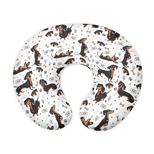 Dogs Nursing Pillow Cover with Hidden Zipper Dogs Skin Friendly for Moms/Baby Nursing Pillow Cover Stretchy Removable Cover for Breastfeeding Pillow