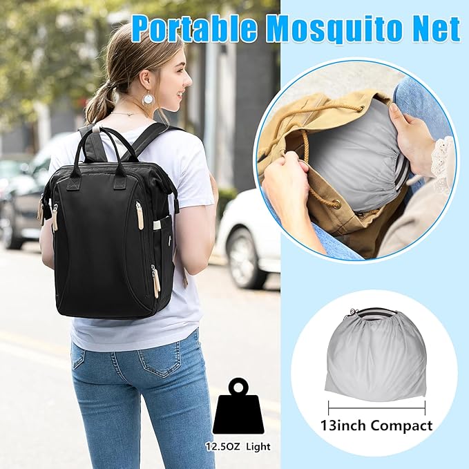 78 * 31 * 23 Inch Large Pop Up Mosquito Net, Portable Foldable Mesh Tent, Breathable Lightweight Mosquito Net Tent for Bed Camping Travel Patio