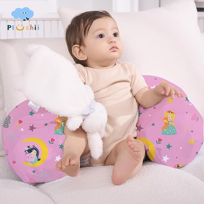 Plushii Nursing Pillow for Breastfeeding, Soft and Supportive Breastfeeding Pillow for Mom and Baby, Cute Feeding Pillow with Removable Cover for 0–12 Months, Moon Fairy