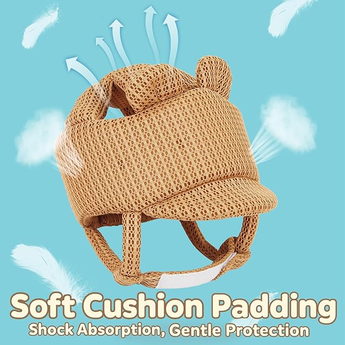 Baby Helmet for Crawling Walking – Soft Safety Helmet for Crawling, Walking, and Toddlers – Head Protector for Baby Helmet for 1-2 Years, Girls & Boys