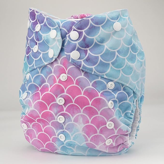 2 to 7 Years Old Cloth Diaper Nappy Pocket Reusable Washable Junior Big Baby Kids Toddler (Scales)