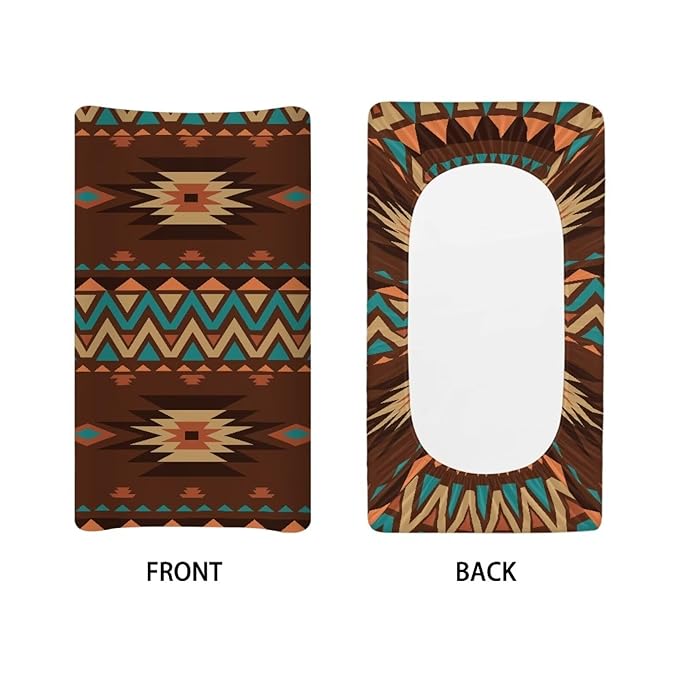 Aztec Tribal Baby Changing Pad Cover Infant Newborn Changing Table Covers Boys Girls Diaper Table Change Mat Sheet Cover Soft Washable Stretchy