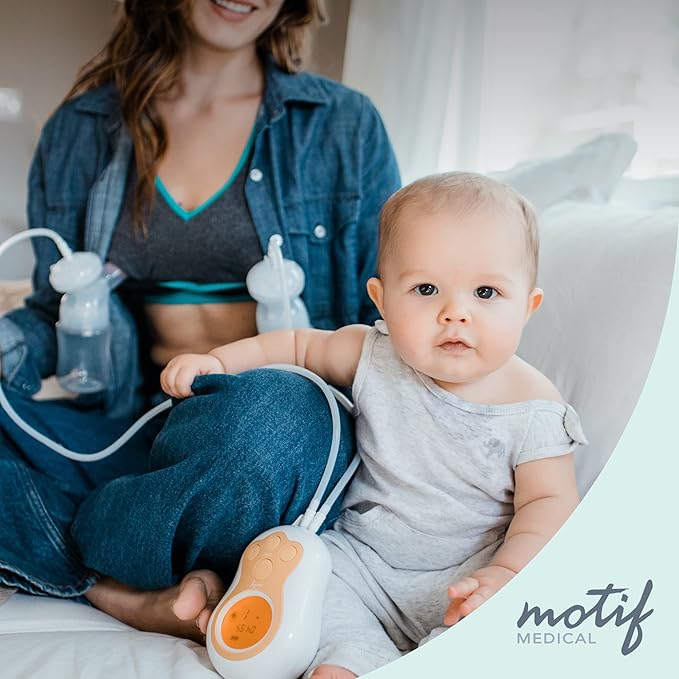 Motif Medical Duo Breast Pump Flange – Comfortable Breast Pump Flanges for Better Milk Flow & Pumping Ease - Ideal Breast Pump Flange Insert for Breastfeeding Moms (2 Shields, 32mm)