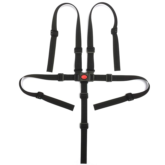 ZARPMA Baby 5 Point Harness Belt Adjustable Strap 2.5cm Width for Stroller High Chair Pram Buggy Children Kid Pushchair