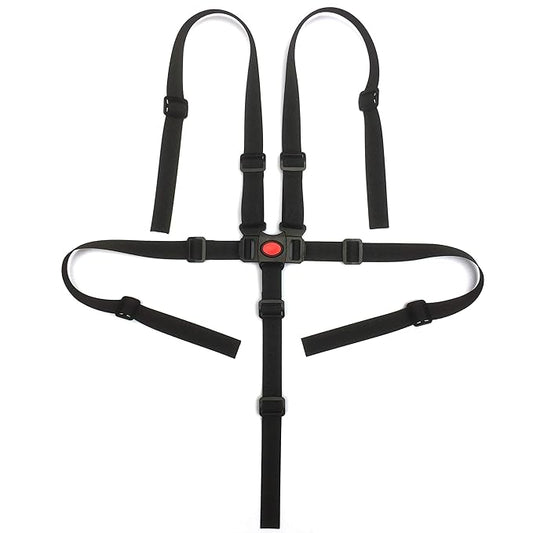 ZARPMA Baby 5 Point Harness Belt Adjustable Strap 2.5cm Width for Stroller High Chair Pram Buggy Children Kid Pushchair