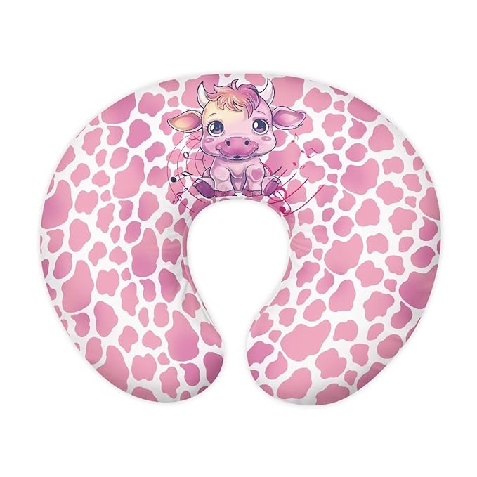 Cute Cow Nursing Pillow Cover for Baby Boy Girl Nursing Pillow Cover Cuddle Pillow Slipcover Detachable Nursing Pillow Protective Baby Feeding Easy to Use and Dustptoof