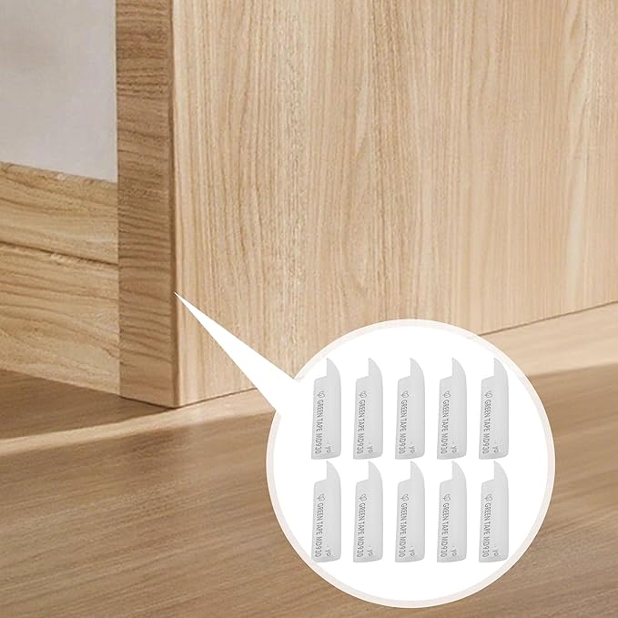 10 Pcs Vintage Greek Key Pattern Edge Guards Self Adhesive Silicone Corner Protectors Safety Baseboard Corner Blocks Decotive Proofing Corner Cushion for Wall, Furniture & Sharp Corners - White