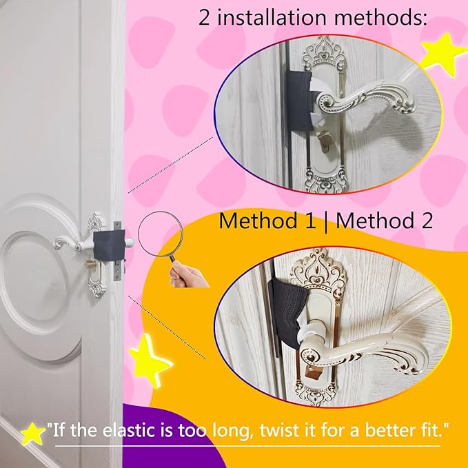 Baby Proof Door Silencer & Cloth Latch Cover, Quiet Close Anti-Slam Pads to Prevent Slamming and Accidental Locking, for Nursery and Toddler Safety (3, Dark Gray, 4.1 * 3.1 inches)