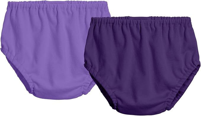 City Threads Cotton Diaper Covers for Girls and Boys 2-Pack, Made in USA Baby Bloomers, Wear Over Disposable and Cloth