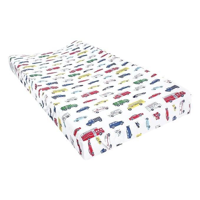 Hudson Baby Unisex Baby Cotton Changing Pad Cover, Going Places, One Size