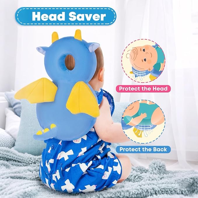 Baby Head Protector,Head Protection Back Pack for Sitting Crawling Walking,Adjustable Toddlers Safety Pad Cushion