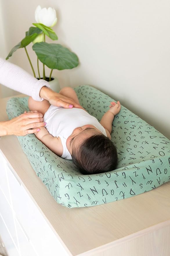Premium Knit Diaper Changing Pad Cover Poe by Copper Pearl