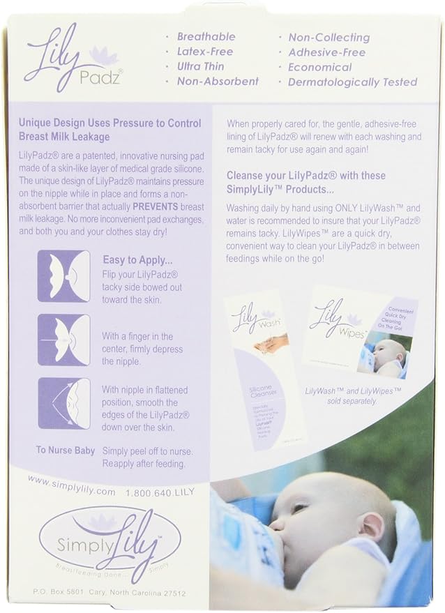LilyPadz® Reusable Silicone Nursing Pads Single Pair Regular Size