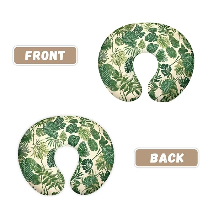 Monstera Baby Nursing Pillow Cover for Bottle Feeding, Soft Breastfeeding Pillow Slipcover Easy to Clean Breathable Pillow Cover for Infant Snug