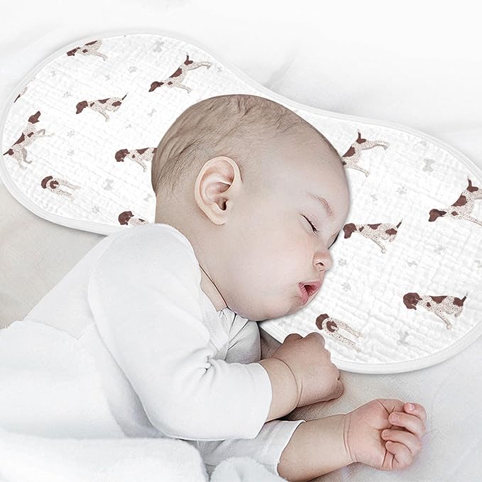 vvfelixl Muslin Burp Cloths German Shorthaired Pointer Baby Washcloths for Baby Girl Boys 2 Pack