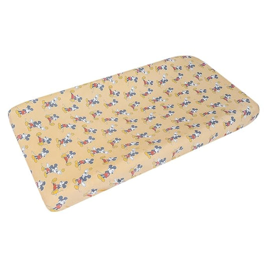 Premium Knit Diaper Changing Pad Cover Mickey Mouse by Copper Pearl