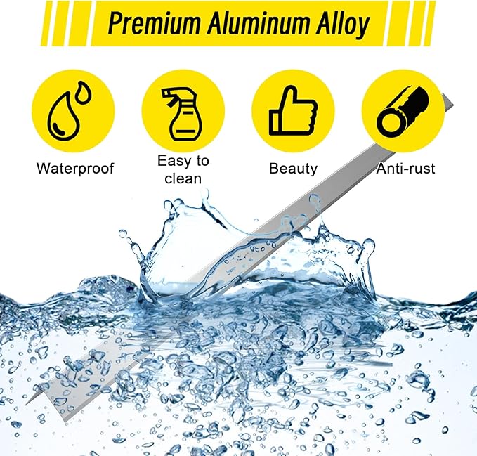 6pcs Metal Aluminum Steel Corner Guards 48” Metal Wall Corner Protector Guard for Walls (2 x 2 x 48 inch)