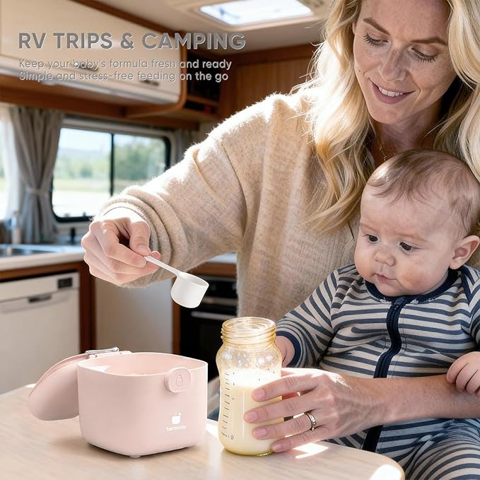 Termichy Milk-Powder Formula Dispenser Container: 14OZ Baby Formula Storage Container for Travel - Portable Formula Holder 400g