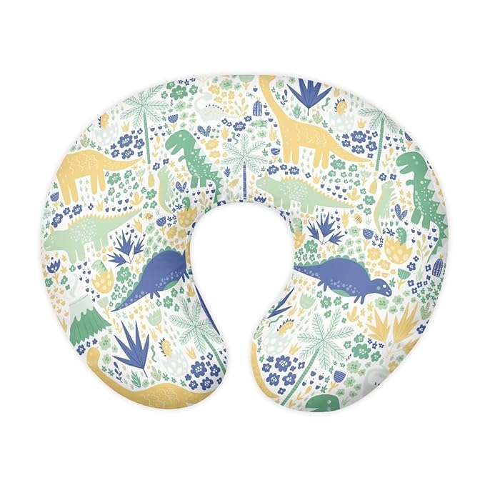 Dinosaur Nursing Pillow Cover for Breastfeeding Pillow Dinosaur Cozy Nursing Pillow Slipcovers Snug Fits Pillow Perfect Newborn Choice for Mom or Baby Quick Dry
