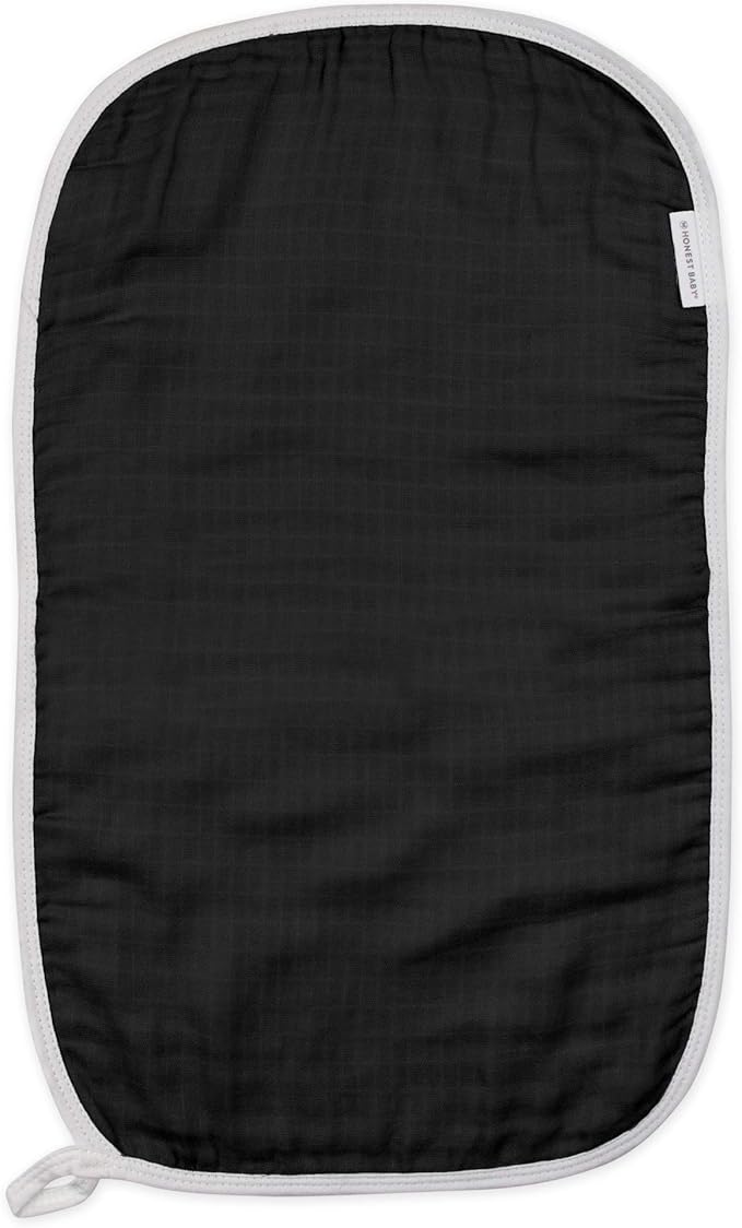 HonestBaby Baby Organic Cotton Multi-layer Burp Cloths Multipack, Pattern Play, One Size US