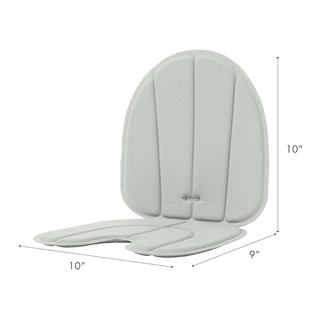 Boon Grub High Chair Cushion - Extra Machine Washable Booster Seat Pad Replacement - for Use with Grub Baby High Chair - Up to 50 Lbs. - Gray