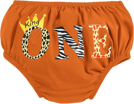 IMEKIS Baby Boys 1st Birthday Diaper Covers Wild One Dinosaur Space Shorts Cake Smash Photo Shoot Bloomers Casual Pants