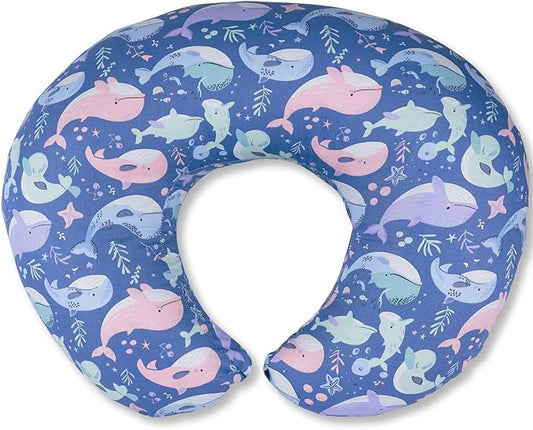 x-vesolje Nursing Pillow, Breastfeeding Pillow with Removable Cover, Ergonomic Breast Feeding Pillow, Baby Feeding Support Pillow for Mom Easier Breastfeeding- Original Size/Whale
