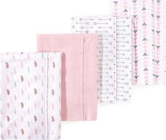 Little Treasure Luvable Friends Flannel Burp Cloths 4pk