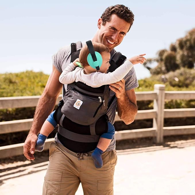 Solar-Power Baby Noise Cancelling Headphones, Ear Protection Earmuffs for 0-3 Years Kids