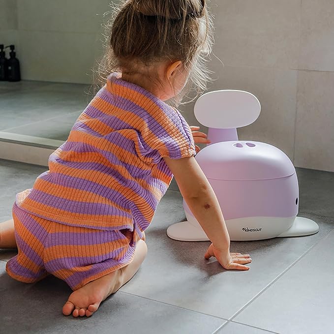 Kindsgut Whale Potty Training Toilet – Ergonomic Toddler Potty for Boys & Girls, Designed in Germany, Non-Slip & Easy Clean, Lilac