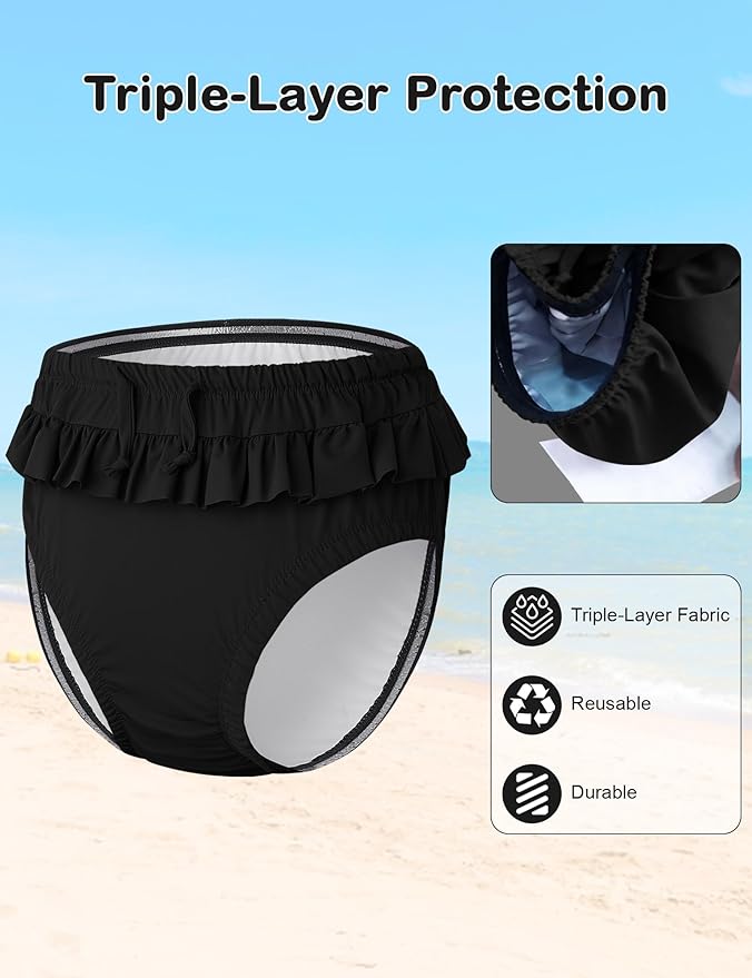 Youth Special Needs Reusable Swim Diapers Swimwear for Incontinence Diaper Covers Waterproof,Leakproof