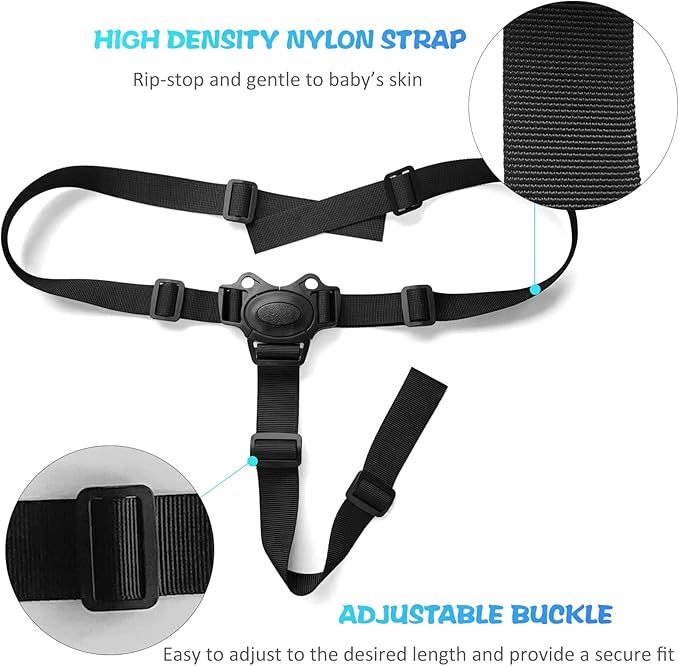 Baby Safety Belt High Chair Straps Seat Adjustable 3 Point Harness for Child Kid Stroller High Chair