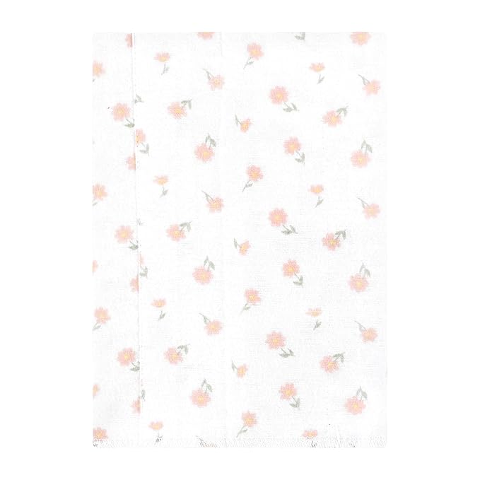 Hudson Baby Unisex Baby Cotton Flannel Burp Cloths, Hummingbird Garden 4 Pack, One Size