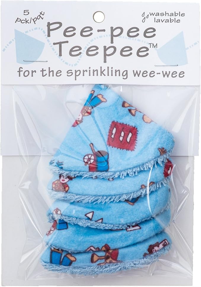 Washable Cotton Pee-Pee Teepees That Shield Baby Boys Pee During Diaper Changes. Makes a Great add-on Gift for a Baby Shower Thanks to its Fun, Gift-Ready Store Packaging. 5 Pack. Western