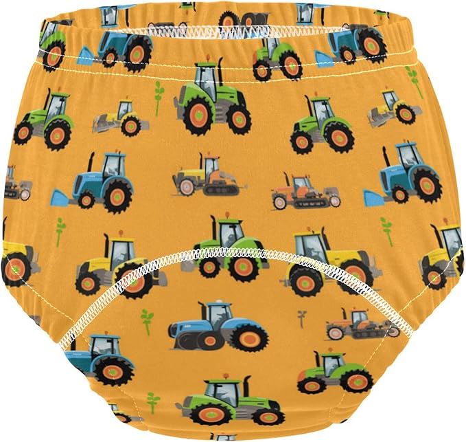Baby Girls Training Potty Underwear Leakproof Bed Wetting Underpants for Kids 5T Colorful Tractors