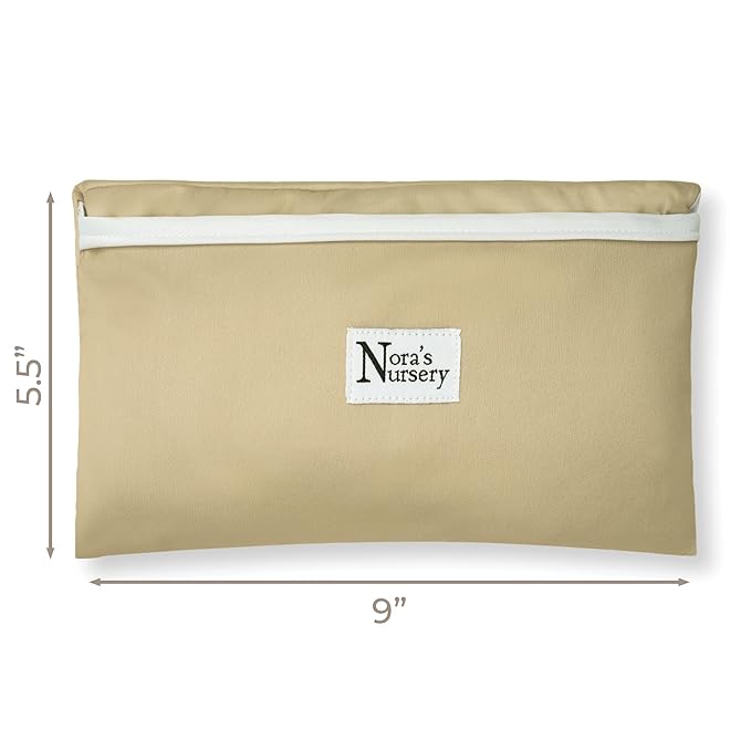Nora’s Nursery Portable Baby Diaper Changing Pad - Waterproof Foldable Changing Mat for On-The-Go Diaper Changes - Travel Friendly, Easy Clean, Soft & Durable for Infants and Toddlers - Latte