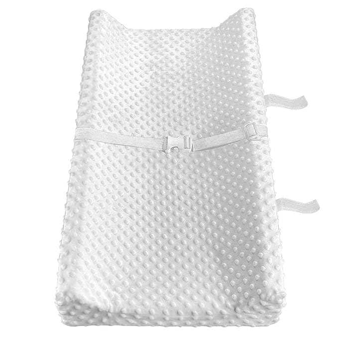 YENING Mini Changing Pad Small 29 x 15 with Washable Cover Waterproof Baby Diaper Changing Pad for Dresser Table Pad Grey