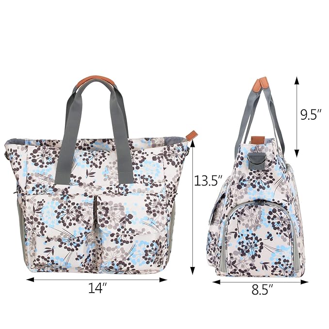 Teamoy Breast Pump Bag, Compatible with Spectra S1/S2,Cooler Bag | Laptop Sleeve 14", Multiple Pockets, Shoulder Straps, Breastfeeding Moms, Bag Only