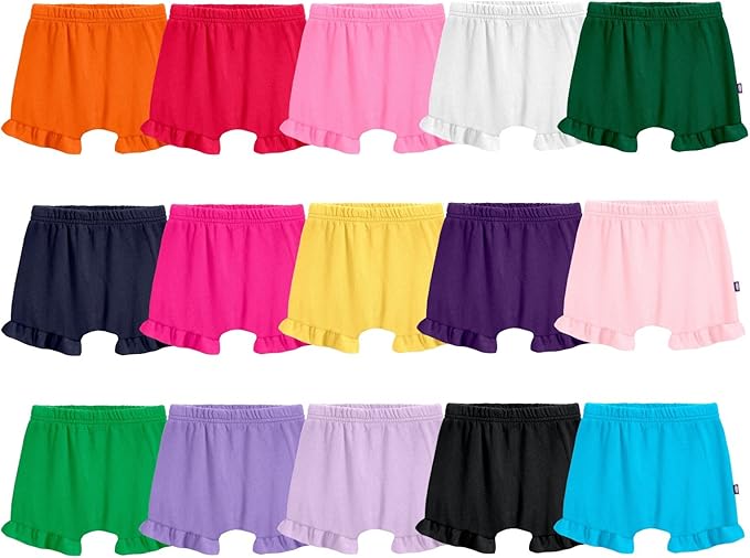 City Threads Made in USA Baby Girls and Boys Ruffled Diaper Covers Bloomers Soft Cotton Fashionable Cute
