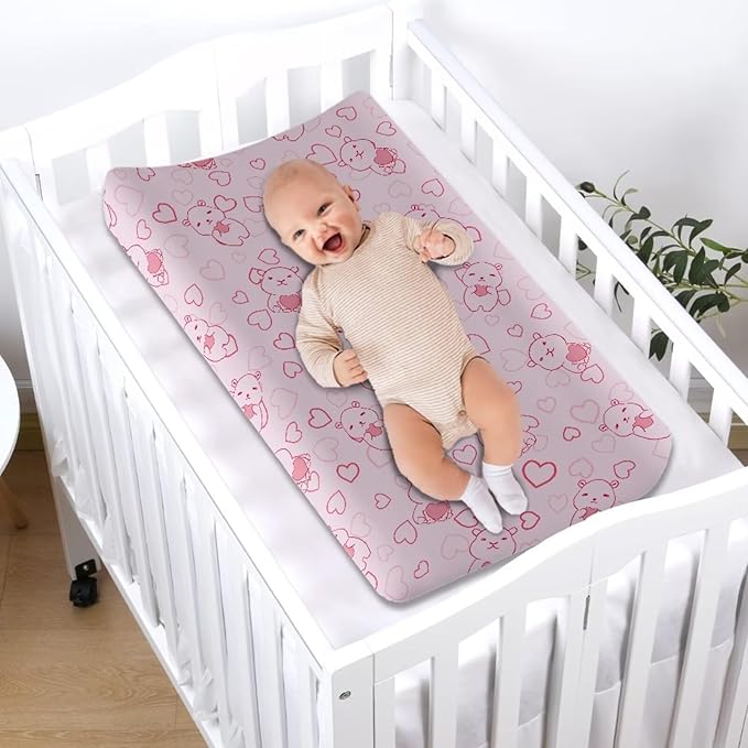 Capybara Changing Pad Cover for Baby Soft and Comfy Diaper Change Table Covers Breathable Baby Nursery Diaper Changing Pad Sheets Cute Nursery Decor