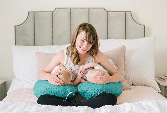 Twin Z Pillow Teal 6 uses in 1 Twin Pillow Breastfeeding, Bottlefeeding, Reflux, Support and Pregnancy Pillow!