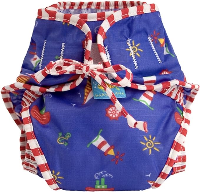 Kushies Swim Diaper, Sail Boats Print, Large