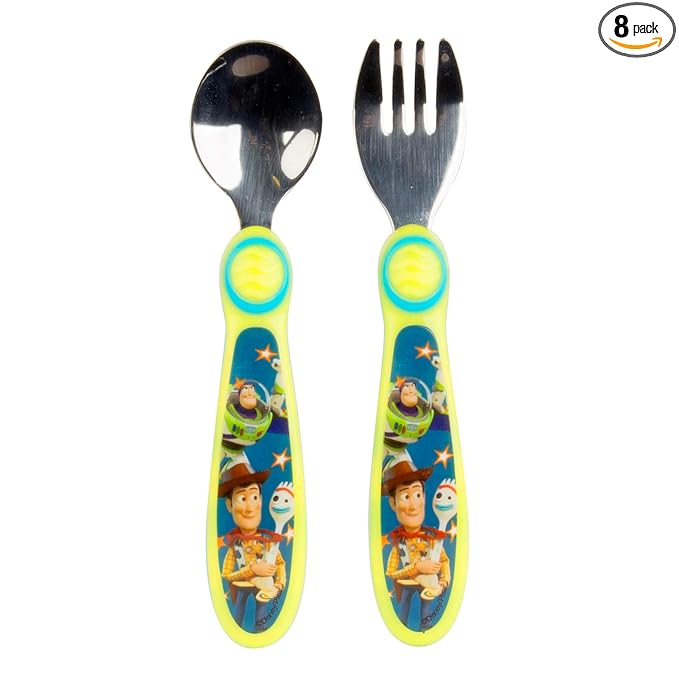 The First Years Disney/Pixar Toy Story Fork & Spoon, Green