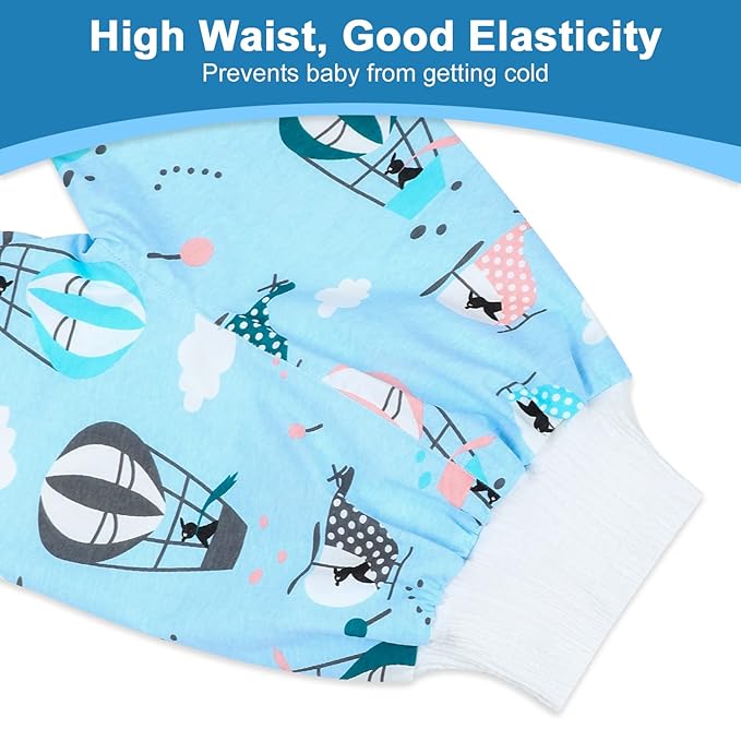 MooMoo Baby Waterproof Diaper Pants for Potty Training 2 Packs Nighttime Diaper Short for Boys