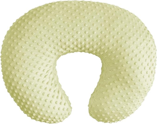 Minky Nursing Pillow Cover Breast Feeding Pillow Cover Slipcover U Shape for Baby Boy Girl,Cover Only(Mustard)