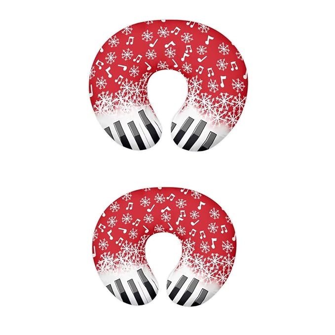 Piano Key Music Snowflakes Breastfeeding Pillow Slipcover for Baby Ultra Soft Comfortable Newborn Nursing Pillow Case Baby Essentials Christmas Decor