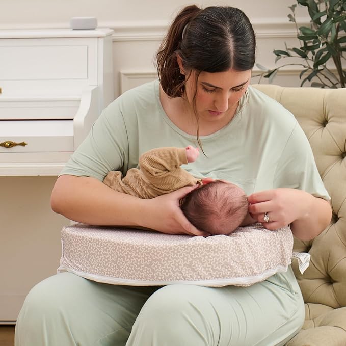 My Brest Friend Basic Nursing Pillow Cover - Slipcovers for Baby - Adjustable Fit, Easy Care, Durable - Basic Nursing Pillow Not Included, Basic Flowery Plain